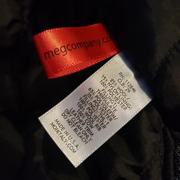 Monitaly Grey Harris Tweed Wool Down Vest Sz 42 - Picture 4 of 4